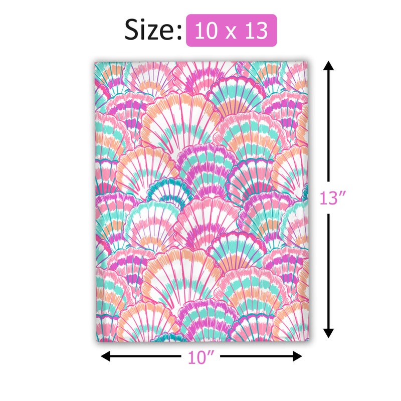 Pro Supply Global 10x13 (100) Summer Seashell Summer Designer Poly Mailers Waterproof Self Sealing Tear Resistant Polymailers Shipping Envelopes Premium Printed Bags For Small Businesses - Image 4